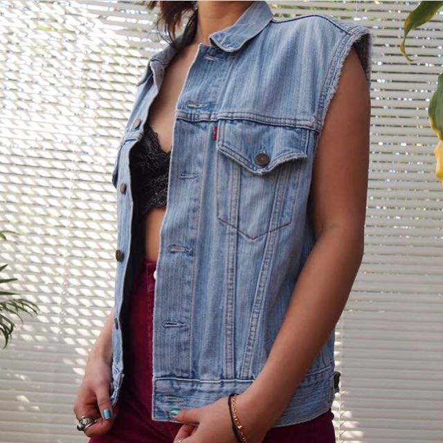 vintage levis denim vest