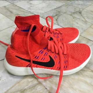 Nike Lunarepic Flyknit Neon Reddish Orange