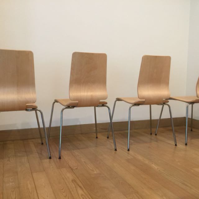 4 Ikea Gilbert Chairs Furniture Tables Chairs On Carousell
