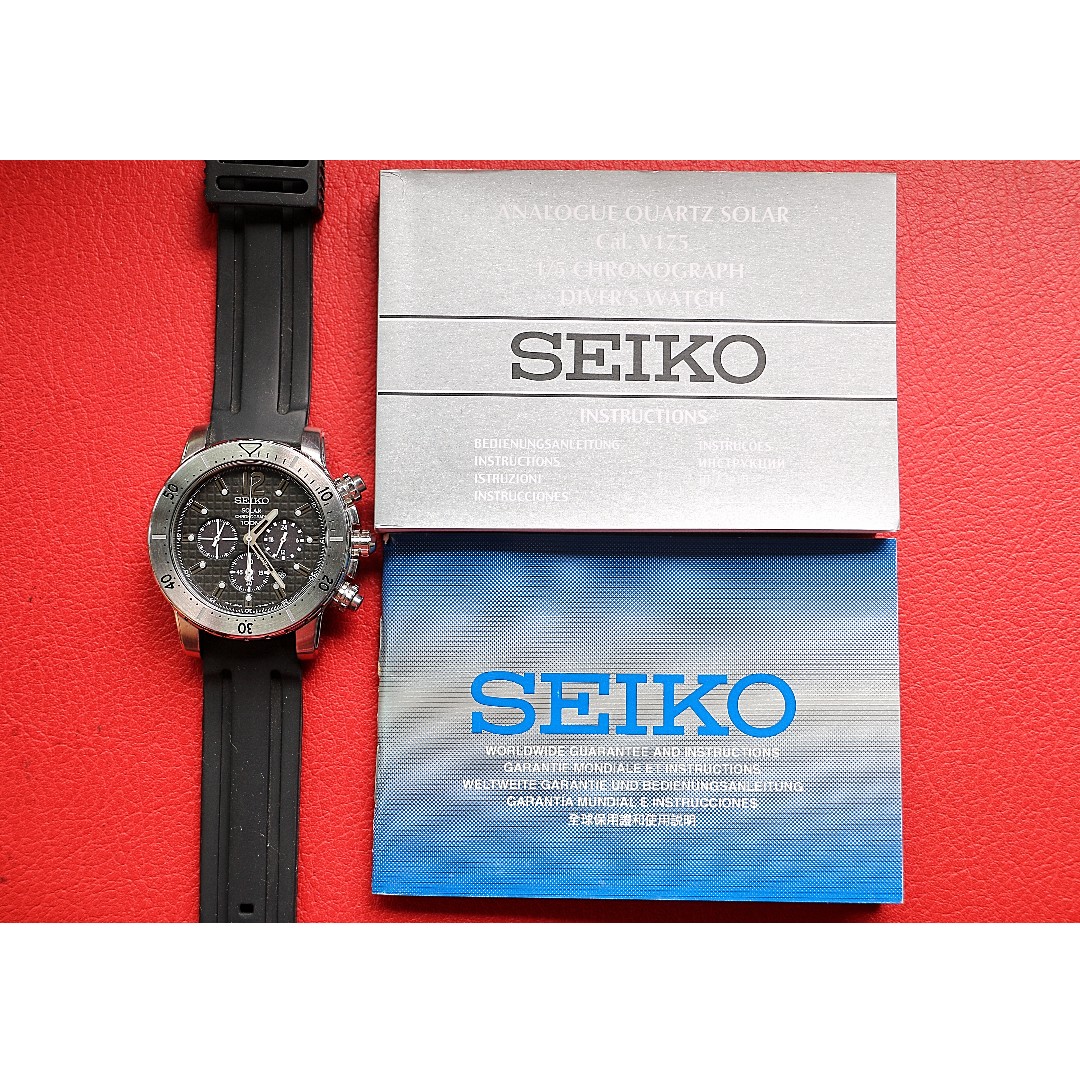 /10 Condition) Seiko Solar Chronograph SSC223P2 Men's Watch, Mobile  Phones & Gadgets, Wearables & Smart Watches on Carousell