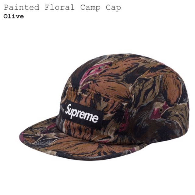 supreme floral camp cap