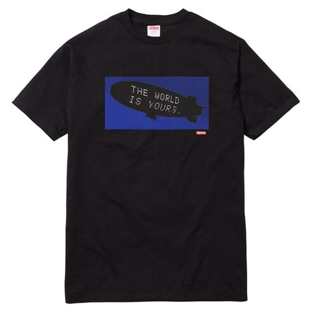 supreme the world is yours tee