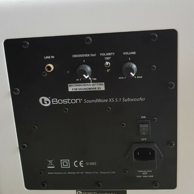 Boston Acoustics Soundware XS 7.1, Audio, Soundbars, Speakers
