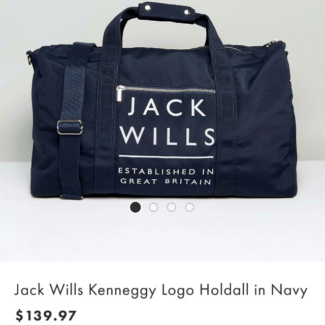 Jack wills holdall shop