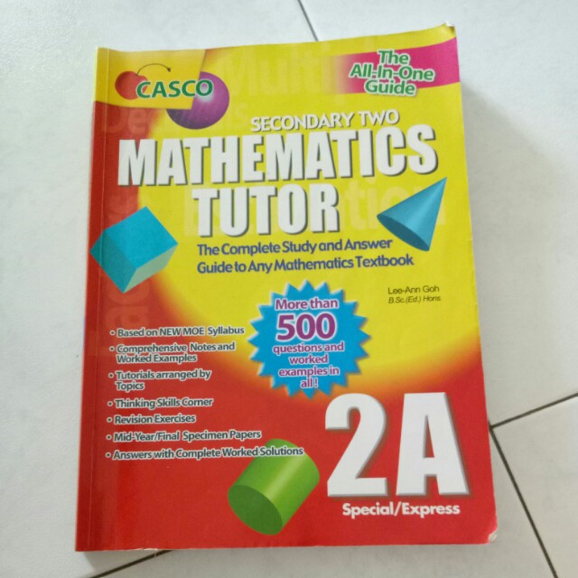 Casco Mathematics Tutor Sec 2a Without Answer Key Books