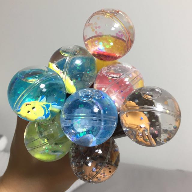 Cute Korea Disney Snow Globe Water Ball Glitter Character Pens, Books ...