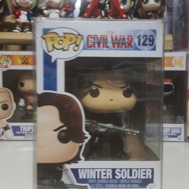 Funko Pop Marvel Civil War Winter Soldier Toys Games Bricks