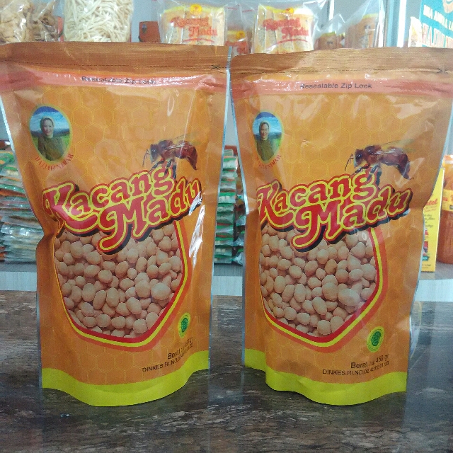 Kacang Madu Oleh2 Khas Medan Isi 450 Gram Makanan Minuman Snek Di Carousell