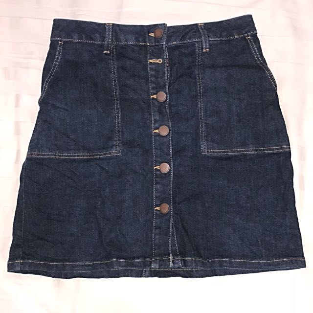 Marks Spencer Denim A line Skirt Women s Fashion Bottoms Skirts on Carousell