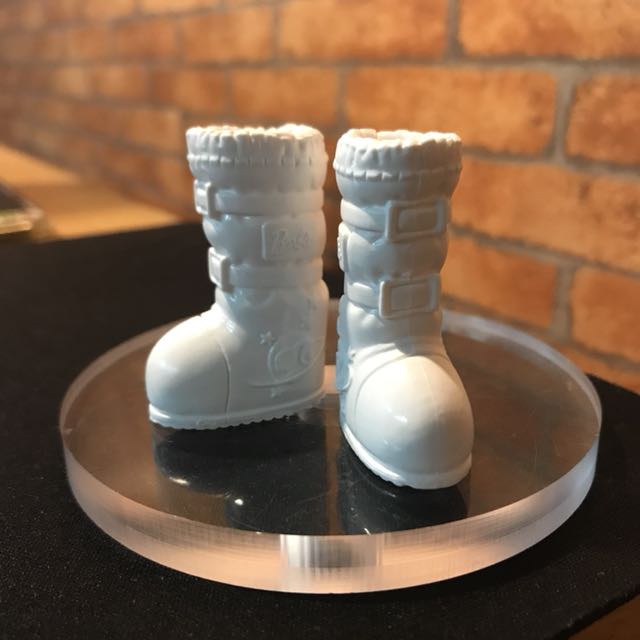 white barbie boots