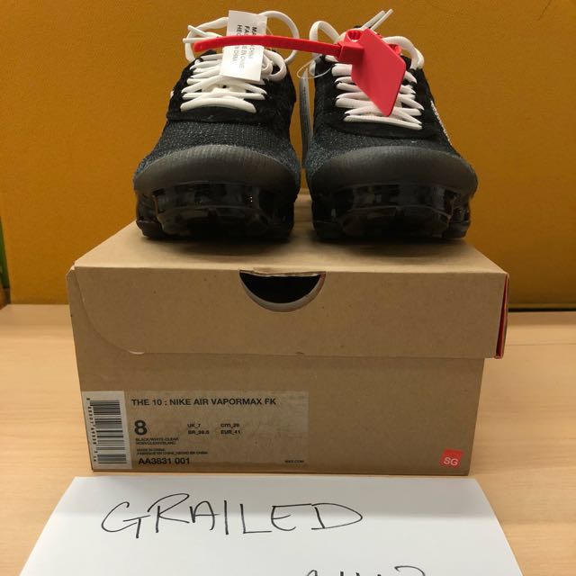 OFF WHITE X NIKE AIR VAPORMAX BLACK With images