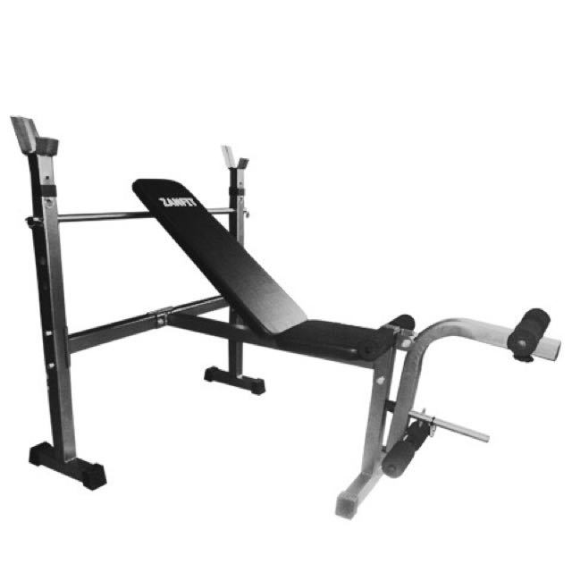 Olympic Weight Workout Bench Zanfit Prolite Silver Color Sports