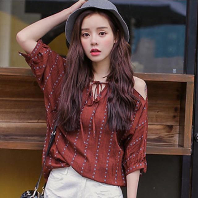 Po Tumblr Bohemian Cold Shoulder Top Women S Fashion Clothes