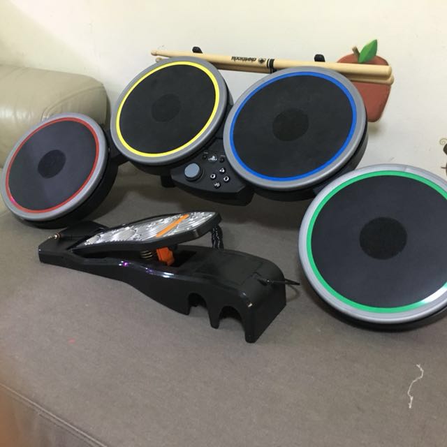 PS4 Rock Band Drum Set (Game included), Video Gaming, Gaming