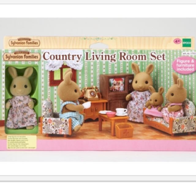 sylvanian families country living room set