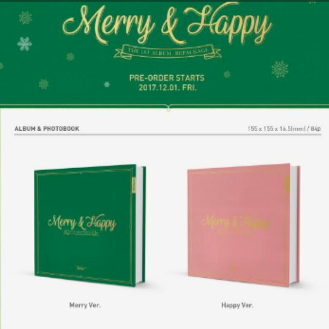 Twice Merry And Happy Heart Shaker Album Hobbies Toys Memorabilia Collectibles K Wave On Carousell