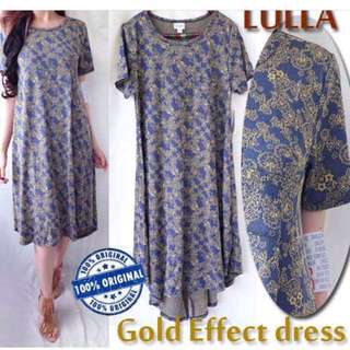 Lulla gold effect dress size xs