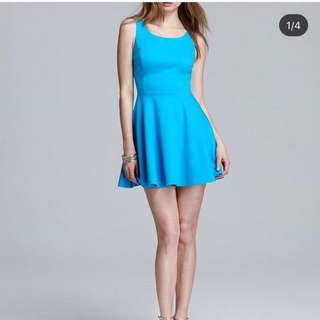 Guess skater blue dress size XS