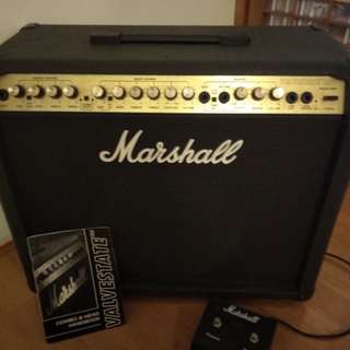 Marshall 電吉他音箱 Valvestate 80v Model 8080 80 Watt 80W Guitar Combo Amplifier Amp + Footswitch