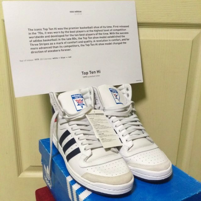 Mens adidas top ten hi cheap