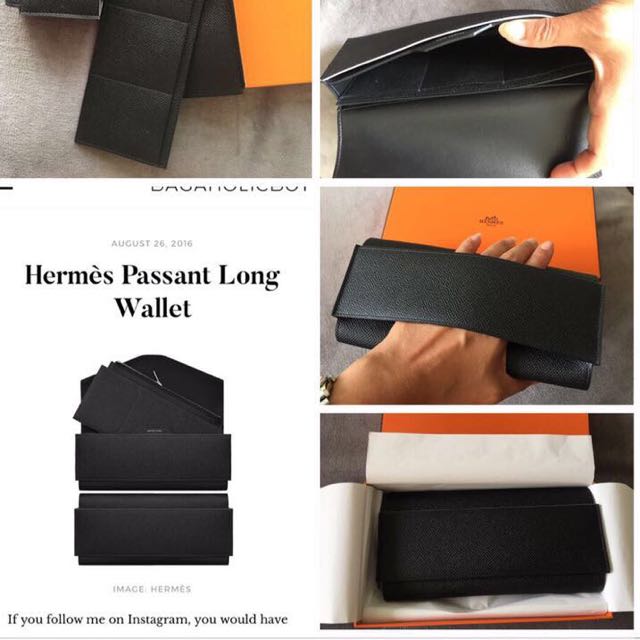 hermes passant long wallet