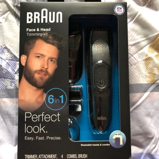 braun face & head trimming kit
