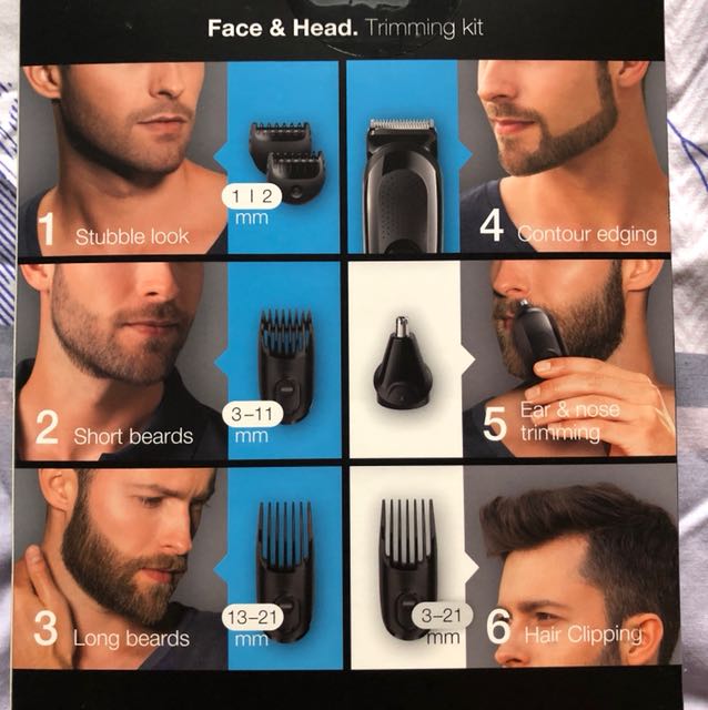 Braun face & head trimming kit, Beauty & Personal Care, Men's Grooming