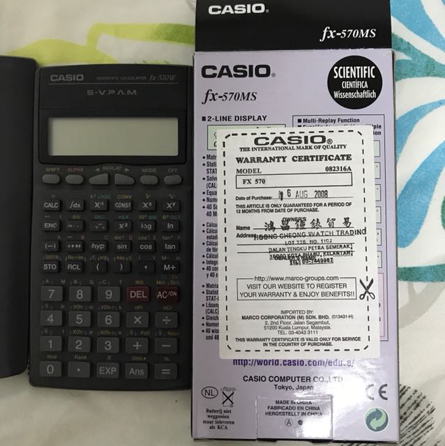 Casio Calculator Fx 570ms | Casio calculator fx 570ms battery Casio Calculator Fx 570ms -