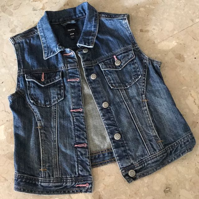 gap denim vest women