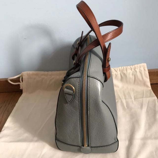 Fossil rachel satchel shop steel blue