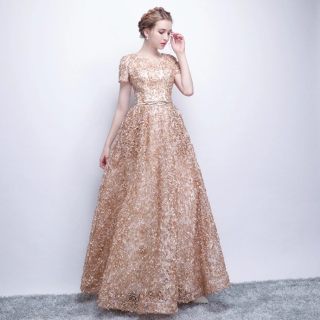 Gaun Pesta Warna Emas Olshop Fashion Olshop Wanita Di Carousell