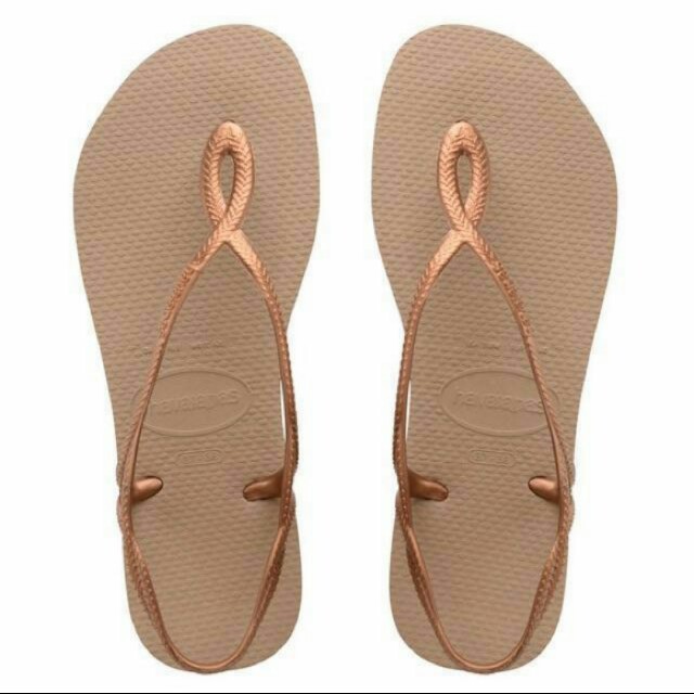 havaianas luna rose gold