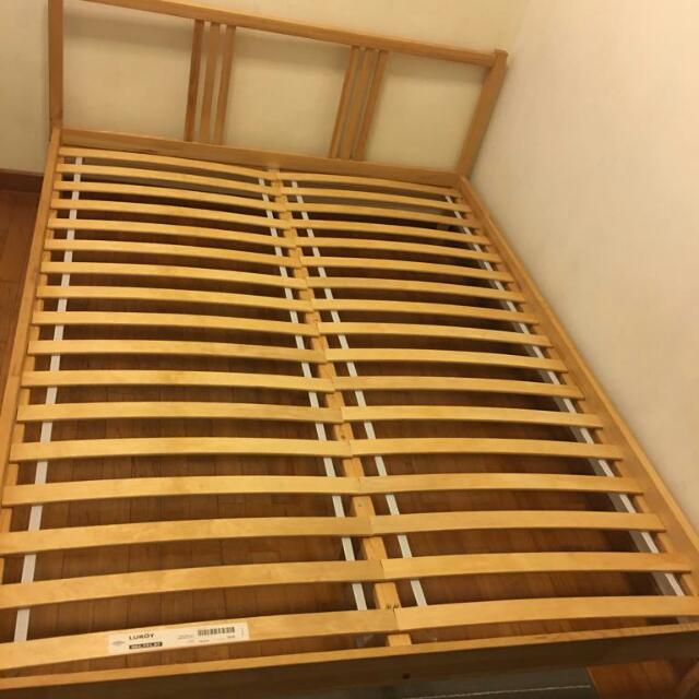 Ikea Sultan Luroy Queen Slatted Bed Base Hanaposy
