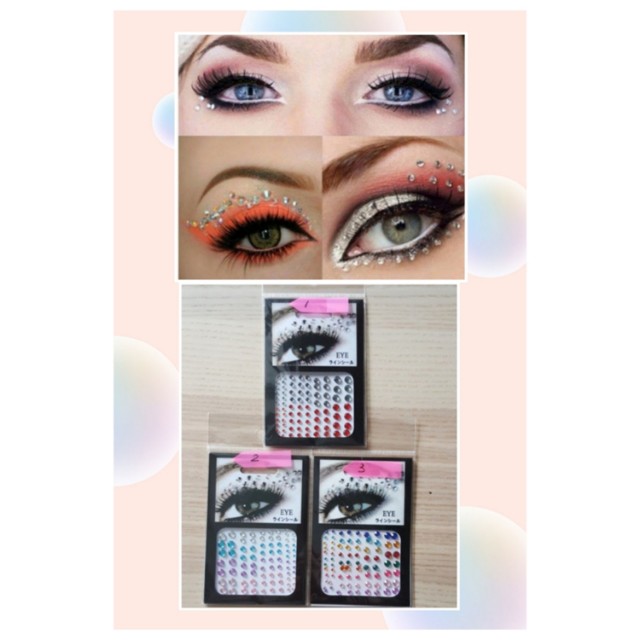Jewel Eyes Makeup Crystal Face Stickers Diamond Glitter Sticker