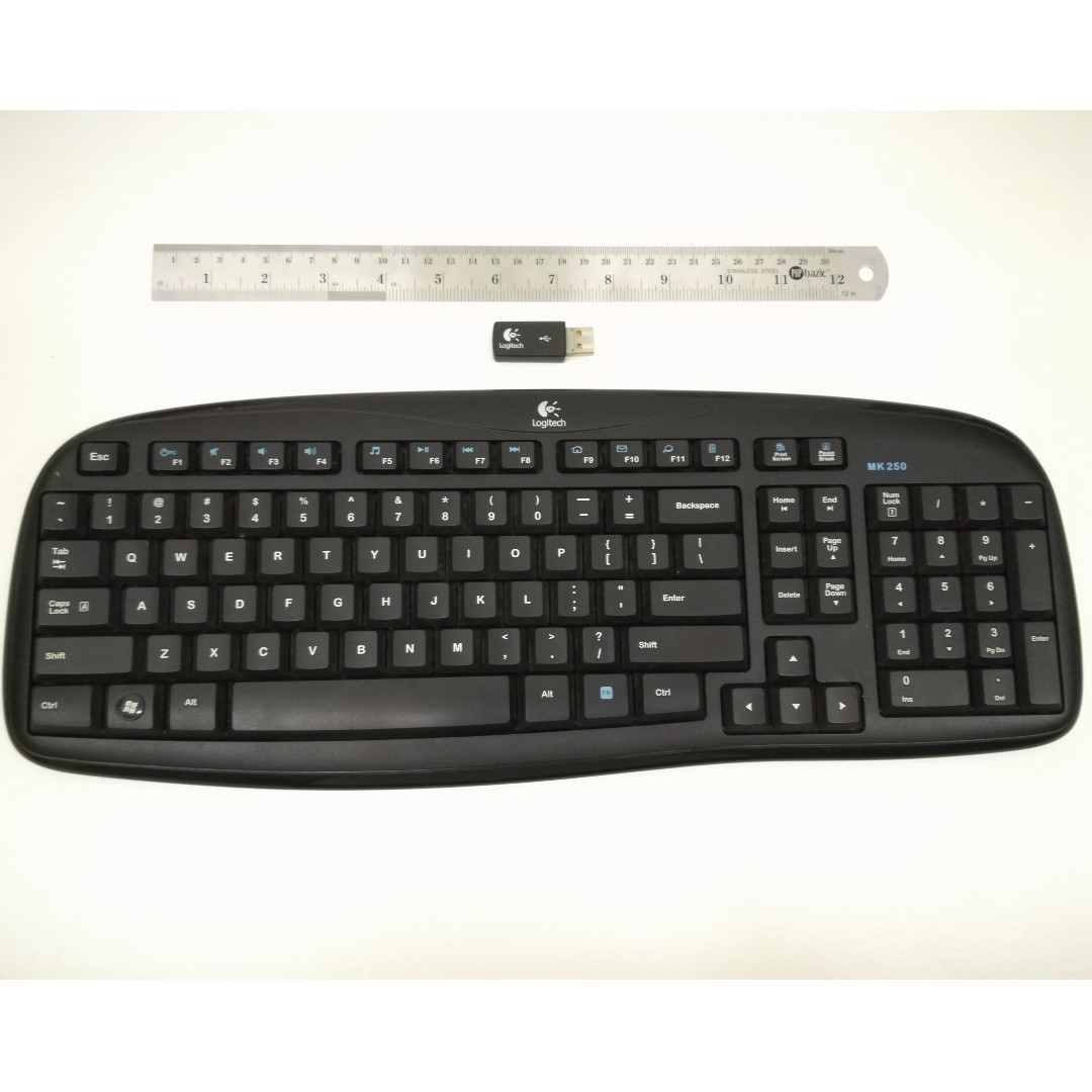 Logitech Wireless Full Size Keyboard with keys, Computers Tech, Parts & Accessories, Keyboard on Carousell