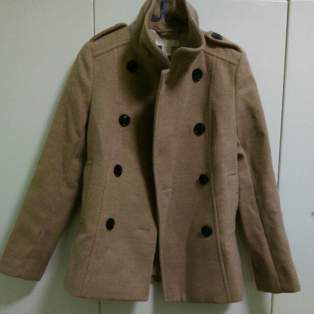 beige pea coats