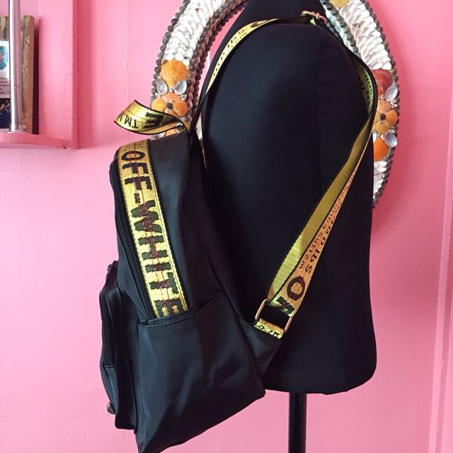 Replica off shop white backpack