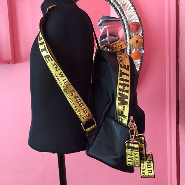 Replica off white store backpack