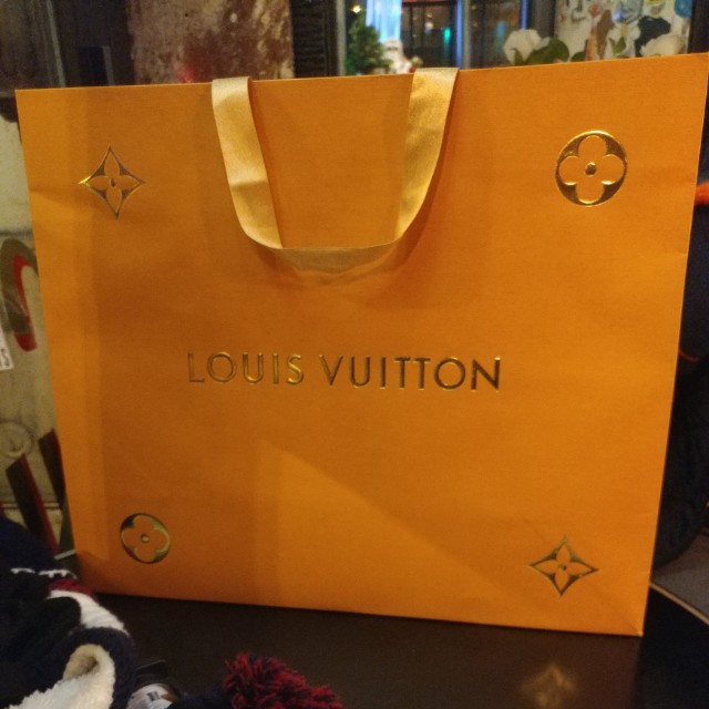 LV Paper Bag, Luxury, Bags & Wallets on Carousell