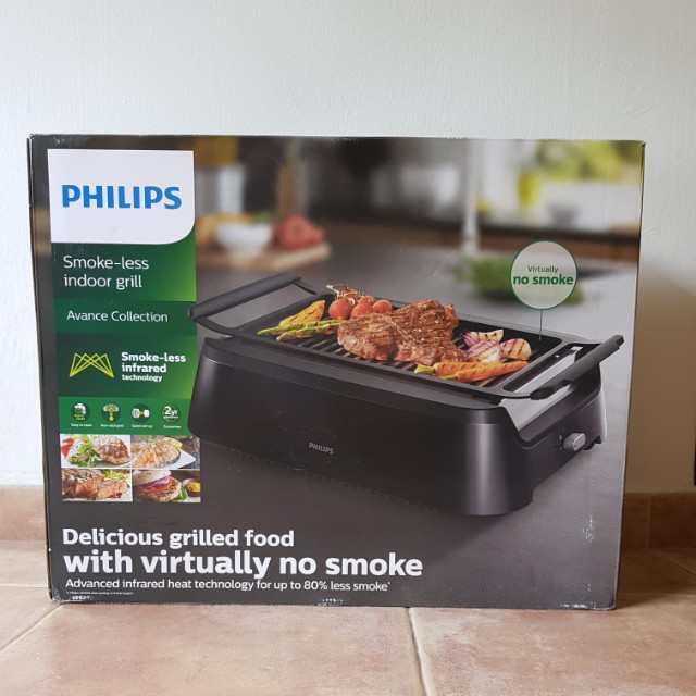 Philips smokeless indoor grill, TV & Home Appliances, Kitchen