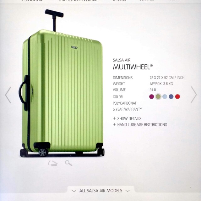 rimowa salsa air lime green