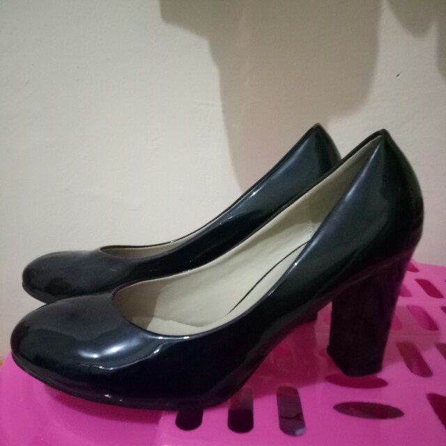 Sepatu Heels Hitam Polos Fld Fesyen Wanita Sepatu Di Carousell