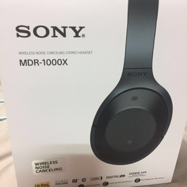 Sony MDR-1000x最新藍芽無線抗噪耳機(全新只拆開檢查）, 耳機及錄音