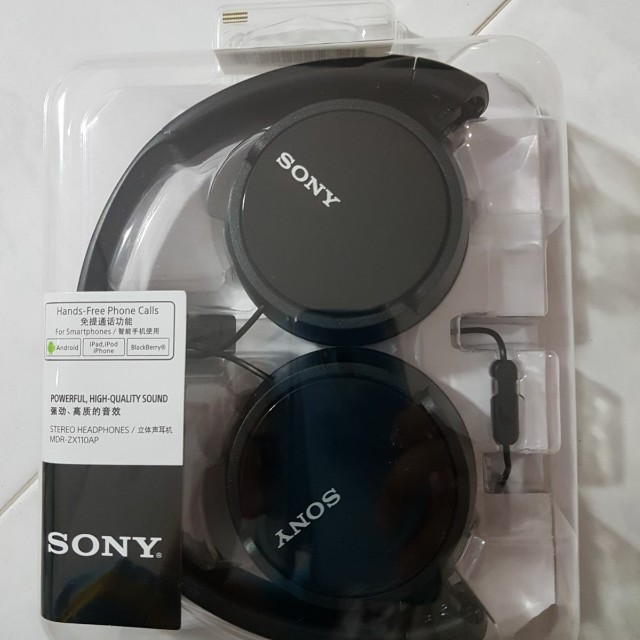 Sony MDR-ZX110AP Headphones, Audio, Headphones & Headsets on Carousell