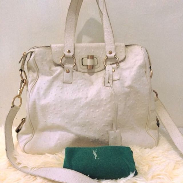 ysl ostrich bag