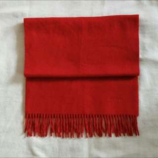 二手美品 Hermes cashmere圍巾🧣 紅色