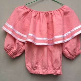 Blouse model sailor baby pink