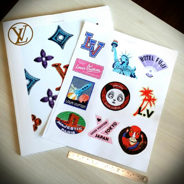 #Authentic Louis Vuitton Lap Top / Luggage Bag Stickers with #Free Series 7  Catalogue