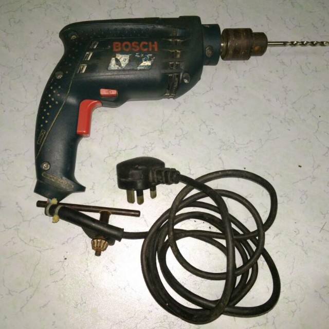 Bosch Hand Drill Impact With Drill Bit Home Furniture Others On Carousell