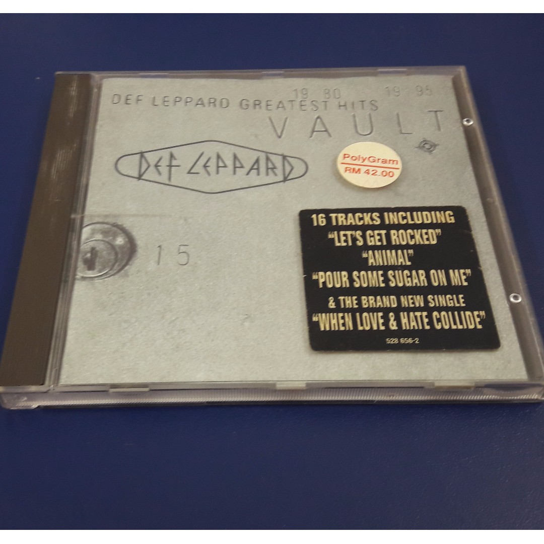 Cd Def Leppard Vault Def Leppard Greatest Hits 1980 1995 Music Media Cd S Dvd S Other Media On Carousell